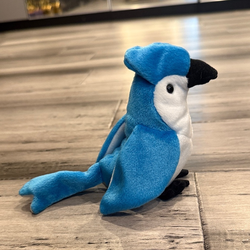 NWT collectible Blue and White Plush Bird Toy - Picture 3 of 8